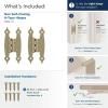Amerock BPR3406CZ | Cabinet Hinge | 3/8 in (10 mm) Offset Non-Self Closing Face Mount | Champagne Bronze | Kitchen Cabinet Door Hinge | 1 Pair/2 Pack | Functional Hardware(Golden Champagne)