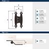 Amerock BPR3406CZ | Cabinet Hinge | 3/8 in (10 mm) Offset Non-Self Closing Face Mount | Champagne Bronze | Kitchen Cabinet Door Hinge | 1 Pair/2 Pack | Functional Hardware(Oil Rubbed Bronze)