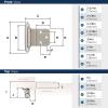 Amerock BPR3428BB | Cabinet Hinge | 3/8 in (10 mm) Inset Self Closing Face Mount | Burnished Brass | Kitchen Cabinet Door Hinge | 1 Pair/2 Pack | Functional Hardware(Satin Nickel)