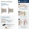 Amerock BPR3428BB | Cabinet Hinge | 3/8 in (10 mm) Inset Self Closing Face Mount | Burnished Brass | Kitchen Cabinet Door Hinge | 1 Pair/2 Pack | Functional Hardware(Satin Nickel)
