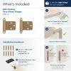 Amerock BPR3428BB | Cabinet Hinge | 3/8 in (10 mm) Inset Self Closing Face Mount | Burnished Brass | Kitchen Cabinet Door Hinge | 1 Pair/2 Pack | Functional Hardware(Champagne Bronze)