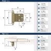 Amerock BPR3428BB | Cabinet Hinge | 3/8 in (10 mm) Inset Self Closing Face Mount | Burnished Brass | Kitchen Cabinet Door Hinge | 1 Pair/2 Pack | Functional Hardware(Golden Champagne)