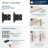 Amerock BPR3429CZ | Cabinet Hinge | Variable Overlay Self Closing Face Mount | Champagne Bronze | Kitchen Cabinet Door Hinge | 1 Pair/2 Pack | Functional Hardware(Matte Black)