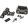 Amerock BPR7540BB Cabinet Hinge 1/2 in (13 mm) Overlay Self Closing Full Wrap Burnished Brass Kitchen Cabinet Door Hinge 1 Pair/2 Pack Functional Hardware(Matte Black)