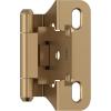 Amerock BPR7540BB Cabinet Hinge 1/2 in (13 mm) Overlay Self Closing Full Wrap Burnished Brass Kitchen Cabinet Door Hinge 1 Pair/2 Pack Functional Hardware(Champagne Bronze)