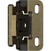 Amerock BPR7540BB Cabinet Hinge 1/2 in (13 mm) Overlay Self Closing Full Wrap Burnished Brass Kitchen Cabinet Door Hinge 1 Pair/2 Pack Functional Hardware(Burnished Brass)