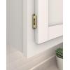 Amerock BPR7540BB Cabinet Hinge 1/2 in (13 mm) Overlay Self Closing Full Wrap Burnished Brass Kitchen Cabinet Door Hinge 1 Pair/2 Pack Functional Hardware(Golden Champagne)