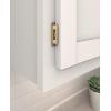 Amerock BPR7540BB Cabinet Hinge 1/2 in (13 mm) Overlay Self Closing Full Wrap Burnished Brass Kitchen Cabinet Door Hinge 1 Pair/2 Pack Functional Hardware(Champagne Bronze)