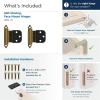 Amerock BPR7628AE | Face Frame Cabinet Hinge | 3/8 inch (10 mm) Inset 𝙷inge | Antique Brass | 2 Pack | Self-Closing 𝐇inge | Face Mount Hinge | Cabinet Door Ⲏinge