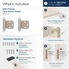Amerock BPR762926 | Face Frame Cabinet Hinge | Variable Overlay Hinge | Polished Chrome | 2 Pack | Self-Closing Hinge | Kitchen Cabinet Door Hinge | 1 Pair/2 Pack | Functional Hardware(Satin Nickel)
