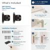 Amerock BPR762926 | Face Frame Cabinet Hinge | Variable Overlay Hinge | Polished Chrome | 2 Pack | Self-Closing Hinge | Kitchen Cabinet Door Hinge | 1 Pair/2 Pack | Functional Hardware(Oil Rubbed Bronze)