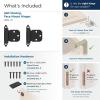 Amerock BPR762926 | Face Frame Cabinet Hinge | Variable Overlay Hinge | Polished Chrome | 2 Pack | Self-Closing Hinge | Kitchen Cabinet Door Hinge | 1 Pair/2 Pack | Functional Hardware(Matte Black)