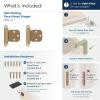 Amerock BPR762926 | Face Frame Cabinet Hinge | Variable Overlay Hinge | Polished Chrome | 2 Pack | Self-Closing Hinge | Kitchen Cabinet Door Hinge | 1 Pair/2 Pack | Functional Hardware(Champagne Bronze)