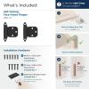 Amerock BPR7629CZ | Face Frame Cabinet Hinge | Variable Overlay Self Closing Face Mount | Champagne Bronze | Kitchen Cabinet Door Hinge | 1 Pair/2 Pack | Functional Hardware(Matte Black)