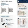 Amerock BPR763026 | Face Frame Cabinet Hinge | Variable Overlay 𝐇inge with Reverse Bevel | Polished Chrome | 2 Pack | Self-Closing 𝐇inge | Face Mount 𝖧inge | Cabinet Door 𝖧inge