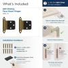 Amerock BPR7630AE | Face Frame Cabinet Hinge | Variable Overlay with a Reverse Bevel 𝐇inge | Antique Brass | 2 Pack | Self-Closing 𝗛inge | Face Mount 𝙷inge | Cabinet Door 𝖧inge