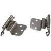 Amerock BPR7928CZ | Cabinet Hinge | 3/8 in (10 mm) Inset Self Closing Face Mount | Champagne Bronze | Kitchen Cabinet Door Hinge | 1 Pair/2 Pack | Functional Hardware(Polished Chrome)