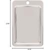 Amerock BPR7928CZ | Cabinet Hinge | 3/8 in (10 mm) Inset Self Closing Face Mount | Champagne Bronze | Kitchen Cabinet Door Hinge | 1 Pair/2 Pack | Functional Hardware(Polished Chrome)
