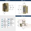 Amerock BPR8704CZ | Cabinet Hinge | 1/2 in (13 mm) Overlay Double Demountable | Champagne Bronze | Kitchen Cabinet Door Hinge | 1 Pair/2 Pack | Functional Hardware(Golden Champagne)