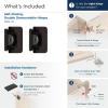 Amerock BPR8704CZ | Cabinet Hinge | 1/2 in (13 mm) Overlay Double Demountable | Champagne Bronze | Kitchen Cabinet Door Hinge | 1 Pair/2 Pack | Functional Hardware(Oil Rubbed Bronze)