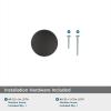 Amerock, Era 1-1/4 inch (32mm) Diameter Matte Black Cabinet Knob – 10 Pack(Matte Black)