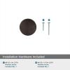 Amerock, Era 1-1/4 inch (32mm) Diameter Matte Black Cabinet Knob – 10 Pack(Oil Rubbed Bronze)
