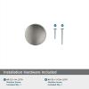 Amerock, Era 1-1/4 inch (32mm) Diameter Matte Black Cabinet Knob – 10 Pack(Satin Nickel)