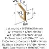 Amerock H37003CZ | Emerge Double Prong Decorative Wall Hook | Champagne Bronze Hook for Coats, Hats, Backpacks, Bags | Hooks for Bathroom, Bedroom, Closet, Entryway, Laundry Room, Office(Champagne Bronze)