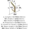 Amerock H37003CZ | Emerge Double Prong Decorative Wall Hook | Champagne Bronze Hook for Coats, Hats, Backpacks, Bags | Hooks for Bathroom, Bedroom, Closet, Entryway, Laundry Room, Office(Golden Champagne)