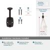 Amerock H37004ORB | Vicinity Triple Prong Decorative Wall Hook | Oil Rubbed Bronze Hook for Coats, Hats, Backpacks, Bags | Hooks for Bathroom, Bedroom, Closet, Entryway, Laundry Room, Office(Oil Rubbed Bronze)