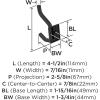 Amerock H37005G10 | Aliso Double Prong Decorative Wall Hook | Satin Nickel Hook for Coats, Hats, Backpacks, Bags | Hooks for Bathroom, Bedroom, Closet, Entryway, Laundry Room, Office(Oil Rubbed Bronze)