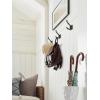 Amerock H37005G10 | Aliso Double Prong Decorative Wall Hook | Satin Nickel Hook for Coats, Hats, Backpacks, Bags | Hooks for Bathroom, Bedroom, Closet, Entryway, Laundry Room, Office(Oil Rubbed Bronze)
