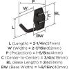 Amerock H3700826 | Benton Double Prong Decorative Wall Hook | Polished Chrome Hook for Coats, Hats, Backpacks, Bags | Hooks for Bathroom, Bedroom, Closet, Entryway, Laundry Room, Office(Oil Rubbed Bronze)