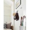 Amerock H3700826 | Benton Double Prong Decorative Wall Hook | Polished Chrome Hook for Coats, Hats, Backpacks, Bags | Hooks for Bathroom, Bedroom, Closet, Entryway, Laundry Room, Office(Chrome)