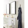 Amerock H37010MB | Avid Double Prong Decorative Wall Hook | Matte Black Hook for Coats, Hats, Backpacks, Bags | Hooks for Bathroom, Bedroom, Closet, Entryway, Laundry Room, Office(Champagne Bronze)