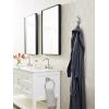 Amerock H37010MB | Avid Double Prong Decorative Wall Hook | Matte Black Hook for Coats, Hats, Backpacks, Bags | Hooks for Bathroom, Bedroom, Closet, Entryway, Laundry Room, Office(Satin Nickel)