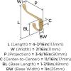 Amerock H55451CZ | Noble Double Prong Decorative Wall Hook | Champagne Bronze Hook for Coats, Hats, Backpacks, Bags | Hooks for Bathroom, Bedroom, Closet, Entryway, Laundry Room, Office(Champagne Bronze)