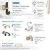 Amerock HBX36686BBZG10 | Burbank Single Prong Decorative Wall Hook | Golden Champagne/Satin Nickel Hook for Coats, Hats, Backpacks, Bags | Hooks for Bathroom, Bedroom, Closet, Entryway, Laundry Room(Matte Black/Golden Champagne)