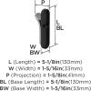 Amerock HBX37012MB | Unison Single Prong Decorative Wall Hook | Matte Black Hook for Coats, Hats, Backpacks, Bags | Hooks for Bathroom, Bedroom, Closet, Entryway, Laundry Room, Office(Matte Black/Chrome)