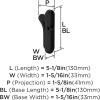 Amerock HBX37012MB | Unison Single Prong Decorative Wall Hook | Matte Black Hook for Coats, Hats, Backpacks, Bags | Hooks for Bathroom, Bedroom, Closet, Entryway, Laundry Room, Office(Matte Black)