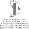 Amerock HBX37014G10 | Apex Single Prong Decorative Wall Hook | Satin Nickel Hook for Coats, Hats, Backpacks, Bags | Hooks for Bathroom, Bedroom, Closet, Entryway, Laundry Room, Office(Chrome)