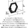 Amerock HBX37015BBZ | Prismo Single Prong Decorative Wall Hook | Golden Champagne Hook for Coats, Hats, Backpacks, Bags | Hooks for Bathroom, Bedroom, Closet, Entryway, Laundry Room, Office(Matte Black)