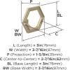 Amerock HBX37015BBZ | Prismo Single Prong Decorative Wall Hook | Golden Champagne Hook for Coats, Hats, Backpacks, Bags | Hooks for Bathroom, Bedroom, Closet, Entryway, Laundry Room, Office(Golden Champagne)