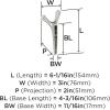 Amerock HBX37016G10 | Kodiak Triple Prong Decorative Wall Hook | Satin Nickel Hook for Coats, Hats, Backpacks, Bags | Hooks for Bathroom, Bedroom, Closet, Entryway, Laundry Room, Office(Satin Nickel)