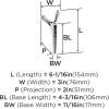 Amerock HBX37016G10 | Kodiak Triple Prong Decorative Wall Hook | Satin Nickel Hook for Coats, Hats, Backpacks, Bags | Hooks for Bathroom, Bedroom, Closet, Entryway, Laundry Room, Office(Chrome)