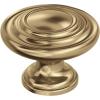 Amerock Inspirations 1-5/16 inch (33mm) Diameter Oil-Rubbed Bronze Cabinet Knob – 10 Pack(Champagne Bronze)