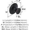 Amerock Inspirations 1-5/16 inch (33mm) Diameter Oil-Rubbed Bronze Cabinet Knob – 10 Pack(Oil Rubbed Bronze)