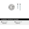 Amerock Inspirations 1-5/16 inch (33mm) Diameter Oil-Rubbed Bronze Cabinet Knob – 10 Pack(Polished Chrome)