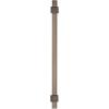 Amerock Mulino 7-9/16 inch (192mm) Center-to-Center Golden Champagne/Matte Black Cabinet Pull, BP36725BBZMB(Black Brushed Nickel/Black Nickel)