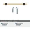 Amerock Mulino 7-9/16 inch (192mm) Center-to-Center Golden Champagne/Matte Black Cabinet Pull, BP36725BBZMB(Golden Champagne/Matte Black)